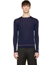 Moncler Navy Knit Classic Logo Sweater