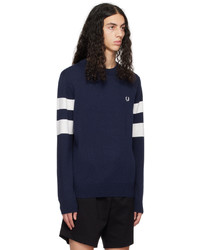 Fred Perry Navy Tipped Sweater