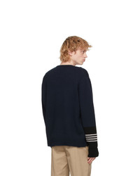 Neil Barrett Navy Travel Techno Sweater