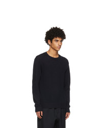 Jil Sander Navy Virgin Wool Sweater