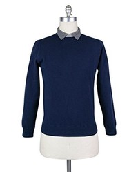 Luigi Borrelli New Navy Blue Sweater X Large54