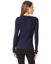 Frame Overlap Rib Sweater