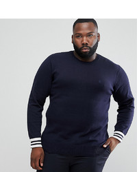 French Connection Plus Crew Neck Knitted Jumper With Contrast Cuff