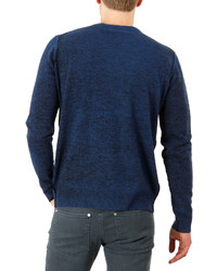 Acne Studios Reversible Wool Sweater Blue Navy
