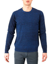 Acne Studios Reversible Wool Sweater Blue Navy