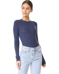 Vince Ribbed Crew Neck Cashmere Sweater