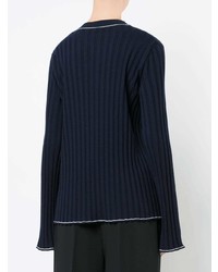 The Row Ribbed Flute Sleeve Sweater