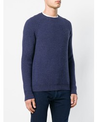 Zanone Ribbed Knit Sweater