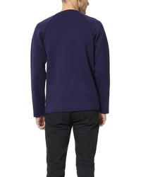 NATIVE YOUTH Scuba Sweatshirt With Zip Pockets