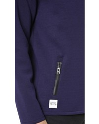 NATIVE YOUTH Scuba Sweatshirt With Zip Pockets
