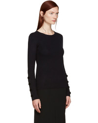 See by Chloe See By Chlo Navy Button Sleeve Sweater