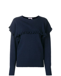 See by Chloe See By Chlo Round Neck Ruffle Sweater