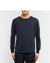 SAVE KHAKI UNITED Slim Fit Birdseye Cotton And Cashmere Blend Sweater