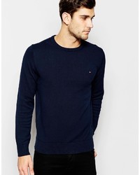 Men's Navy Crew-neck Sweaters by Tommy 