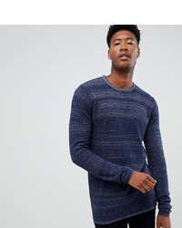 north 56 4 Tall Crew Neck Knitted Jumper In Feeder