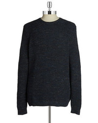 Black Brown 1826 Textured Pullover Sweater
