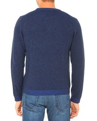 AG Jeans The Crew Neck Plaited Sweater Navy