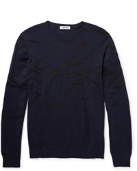 Tim Coppens Silk Intarsia Wool Sweater
