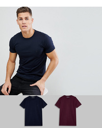 French Connection 2 Pack Plain T Shirts