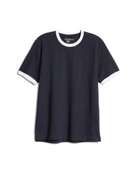 French Connection Ampthill Tipped Crewneck T Shirt