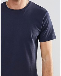 Esprit Basic Crew Neck T Shirt In Cinder Blue