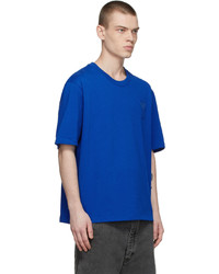 AMI Alexandre Mattiussi Blue Ami De Cur T Shirt
