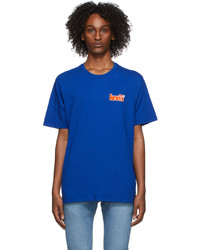 Levi's Blue Chenille Logo T Shirt