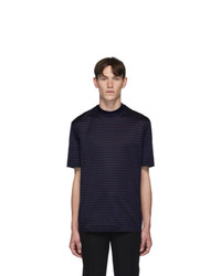 Lanvin Blue High Collar T Shirt