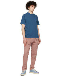 Ps By Paul Smith Blue Organic Cotton T Shirt