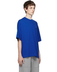 AMI Alexandre Mattiussi Blue Oversize T Shirt