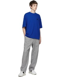 AMI Alexandre Mattiussi Blue Oversize T Shirt