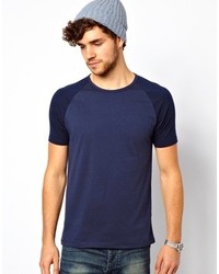 Asos Brand T Shirt With Contrast Raglan Sleeves