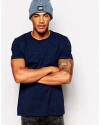Asos Brand T Shirt With Quilted Cut And Sew Yoke Panel