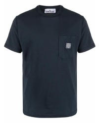 Stone Island Compass Patch Round Neck T Shirt