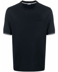 Zanone Contrast Cuff Cotton T Shirt