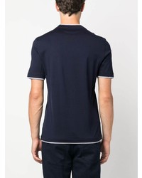Brunello Cucinelli Contrast Trim Cotton T Shirt