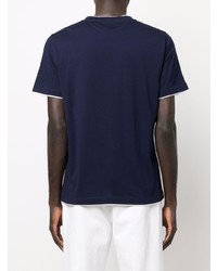 Fedeli Contrast Trim Crewneck T Shirt