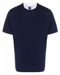 Fedeli Contrast Trim Crewneck T Shirt