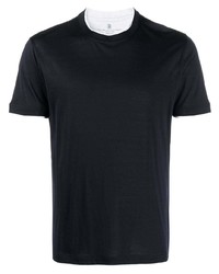 Brunello Cucinelli Contrasting Trim T Shirt