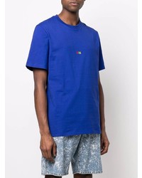 MSGM Cotton Embroidered Logo T Shirt