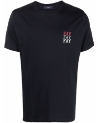Fay Cotton Logo Print T Shirt