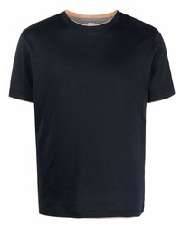 Eleventy Crew Neck Fitted T Shirt