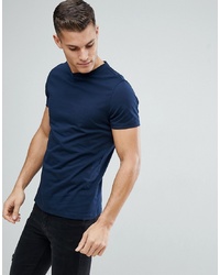 ASOS DESIGN Crew Neck T Shirt In Navy