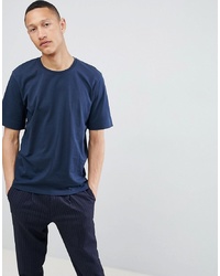 Selected Homme Drop Shoulder T Shirt In Heavy Cotton