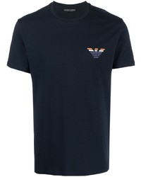 Emporio Armani Eagle Logo Stretch Cotton T Shirt