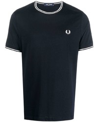 Fred Perry Embroidered Logo Short Sleeved T Shirt