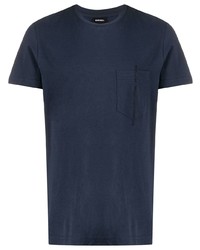 Diesel Embroidered Slogan Crew Neck T Shirt