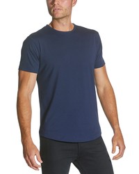 CUTS CLOTHING Fit Crewneck Cotton Blend T Shirt In Pacific Blue At Nordstrom