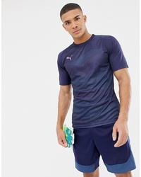 Puma Football Graphic T Shirt In Navy 655781 03