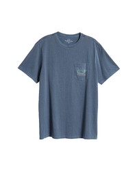 Vineyard Vines Gart Dyed Pocket Logo Cotton Graphic Tee